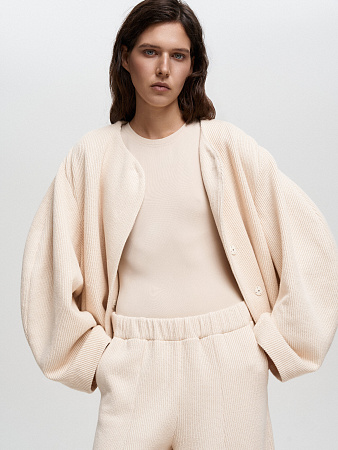 Базовая майка в мелкий рубчик