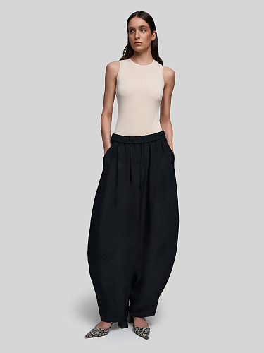 Брюки с принтом &amp;quot;Бамбук&amp;quot;