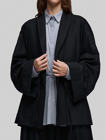 Жакет оверсайз из шерсти