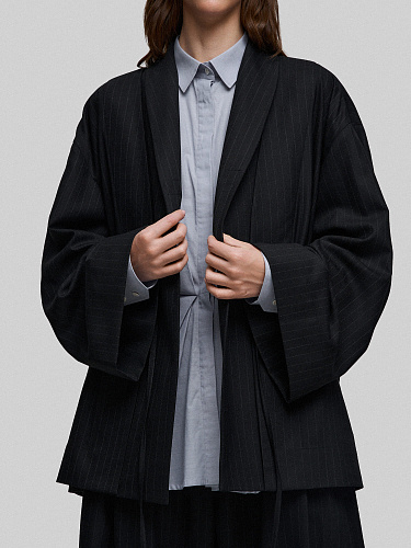 Жакет оверсайз из шерсти