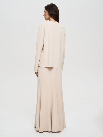 Длинная юбка из трикотажа