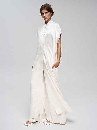 Платье в стиле кимоно с принтом &quot;Бамбук&quot;