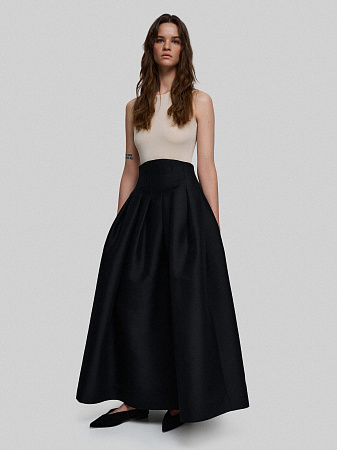 Длинная юбка А-силуэта