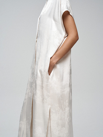 Платье в стиле кимоно с принтом &quot;Бамбук&quot;