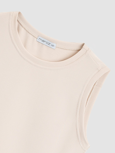 Базовая майка в мелкий рубчик