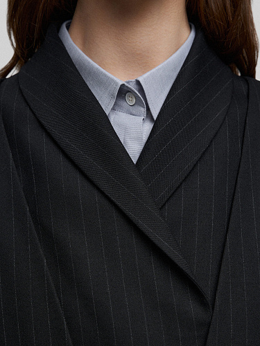 Жакет оверсайз из шерсти