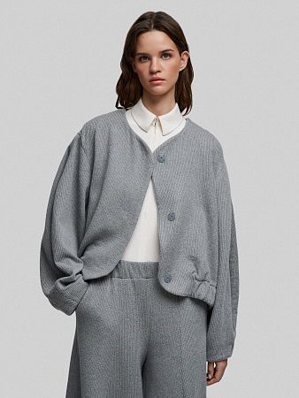 Трикотажный бомбер