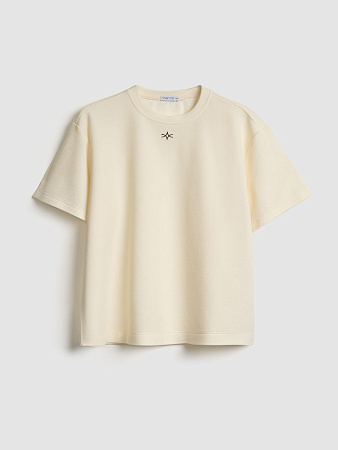 Трикотажная футболка свободного кроя