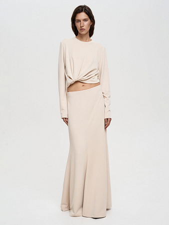 Длинная юбка из трикотажа