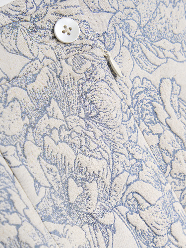 Юбка миди с принтом &amp;quot;Розы&amp;quot;