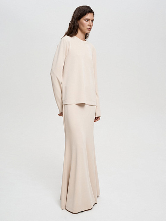 Длинная юбка из трикотажа