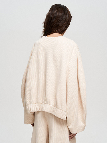 Трикотажный бомбер