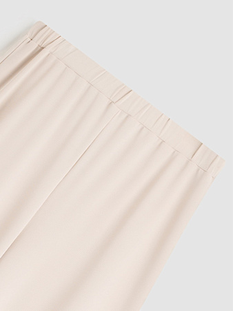 Трикотажные брюки в мелкий рубчик