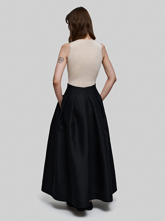 Длинная юбка А-силуэта