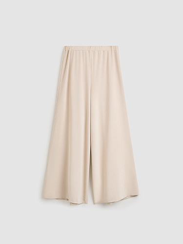 Трикотажные брюки в мелкий рубчик