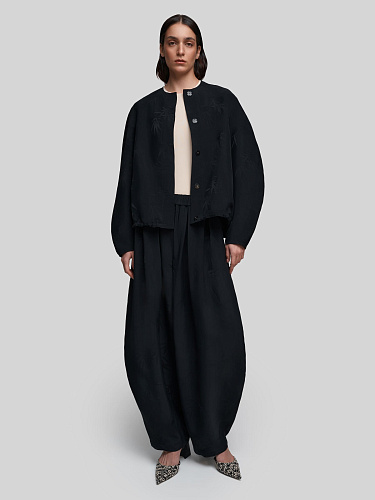 Бомбер с принтом &amp;quot;Бамбук&amp;quot;