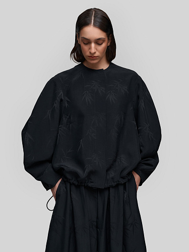 Бомбер с принтом &amp;quot;Бамбук&amp;quot;