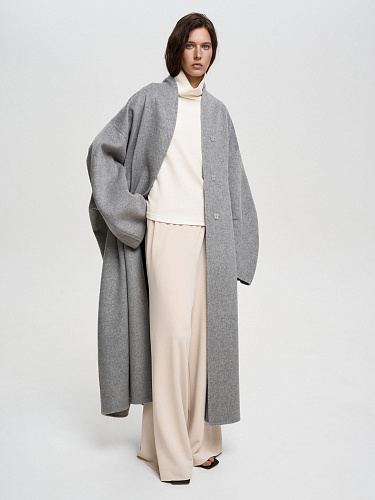 Пальто oversize из шерсти и кашемира
